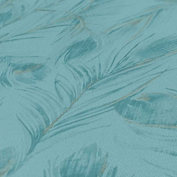 Tapet Blommor M1-No.3013 Non-woven tapet Blå Brons Blomster Natur
