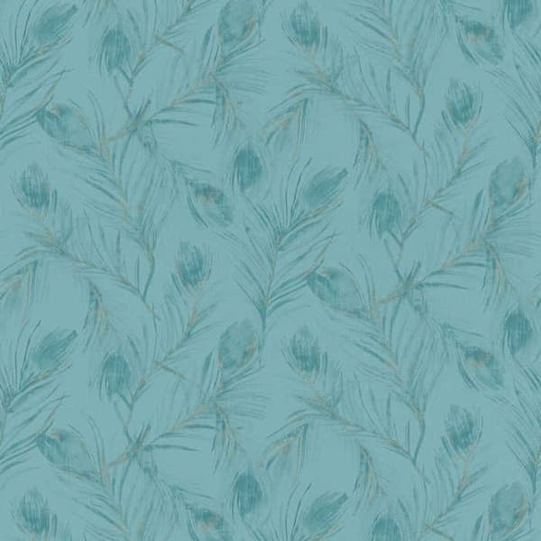 Tapet Blommor M1-No.3013 Non-woven tapet Blå Brons Blomster Natur