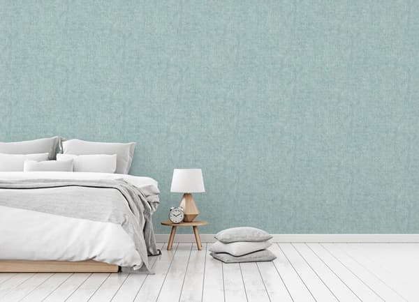 Enfärgat Tapet M1-No.3075 Non-woven Tapet Blå Enfärgad Tapet