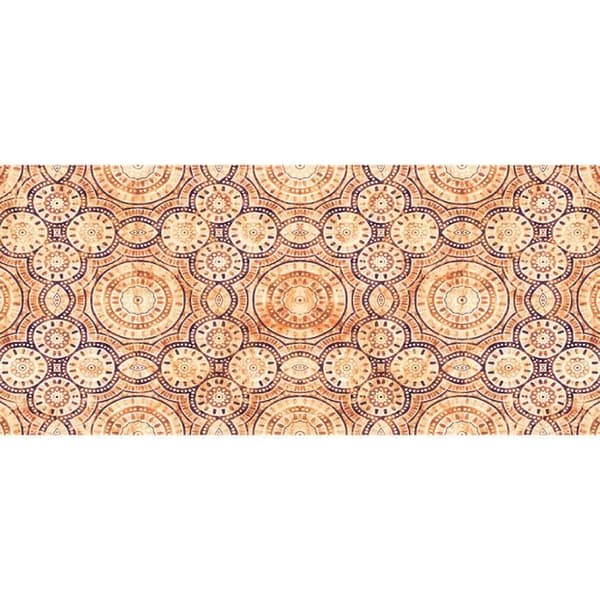 Oriental tapet M1-No.60347 Digital tryck Orange Blå