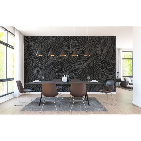 Grafisk fototapet M1-No.60055 - Tadessi - Digitaltryck - Svart - Vit