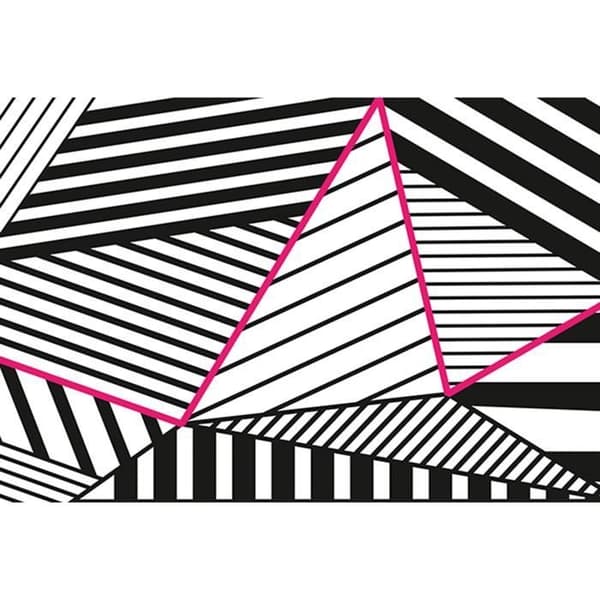 3D-tapet M1-No.60289 digitaltryck rosa vit abstrakt