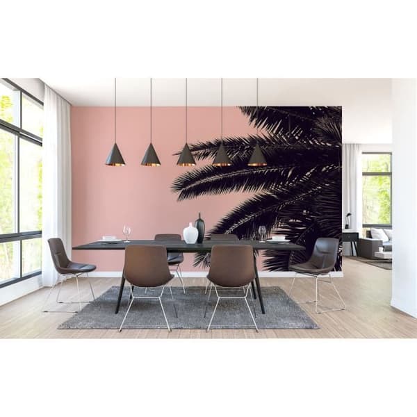 Palmträd Fototapet M1-No.61040 - Tadessi - Digitaltryck - Rosa - Svart - Natur