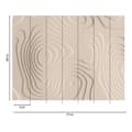Miniatyrbild 4 av 4: 3D Fototapet M1-No.10313 - Tadessi - Digitaltryck - Beige - Geometrisk - Modern - Abstrakt