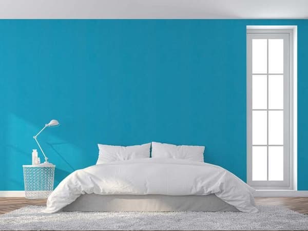 Enfärgad tapet M1-No.3252 Non-woven tapet Blå enfärgad tapet