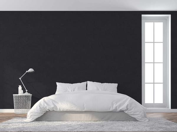 Enfärgat Tapet M1-No.3173 Tapet Non-Woven Svart Enfärgad Tapet