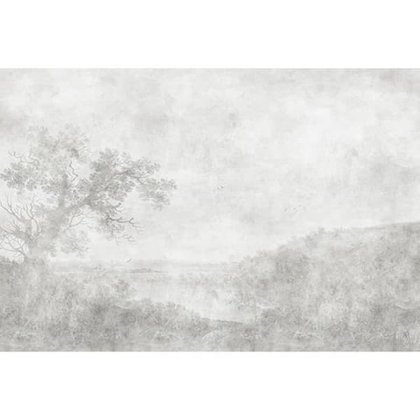 Skogsfototapet M1-No.61174 - Tadessi - Digitaltryck - Grå - Vit - Natur - Landskap