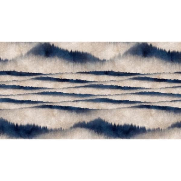 Naturfototapet M1-No.60679 - Tadessi - Digitaltryck - Blå - Vit - Landskap