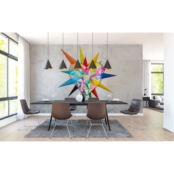 3D Fototapet M1-No.60158 - Tadessi - Digitaltryck - Färgglad - Grå - Abstrakt - Modern - Hjärta