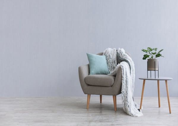 Enfärgad tapet M1-No.3286 Non-woven tapet Blå enfärgad tapet