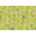 Miniatyrbild 1 av 3: Papper tapet blommor M1-No.60947 Digitaltryck Grön Gul Blommig