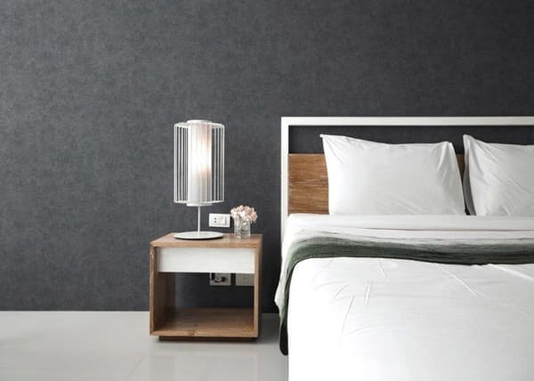 Enfärgad tapet M1-No.3208 Non-woven tapet Grå enfärgad tapet