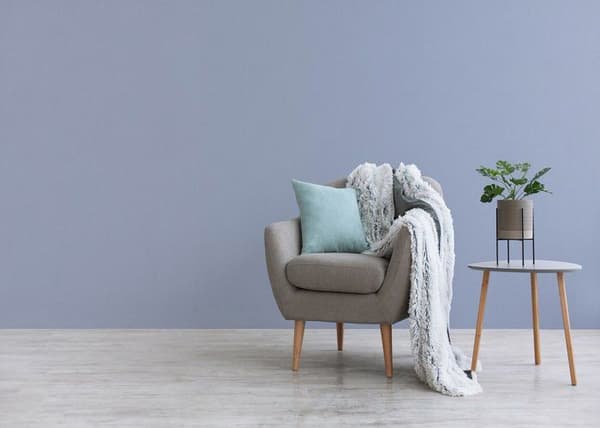 Enfärgad tapet M1-No.3251 Non-woven tapet Blå enfärgad tapet
