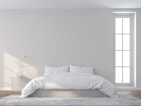 Enfärgad tapet M1-No.3282 | Non-woven tapet | Vit | Unicolor