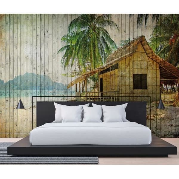 Beach Fototapet M1-No.60939 - Tadessi - Digitaltryck - Färgglada - Palmer - Hav