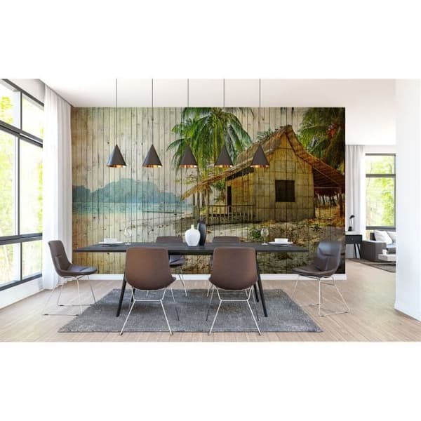 Beach Fototapet M1-No.60939 - Tadessi - Digitaltryck - Färgglada - Palmer - Hav