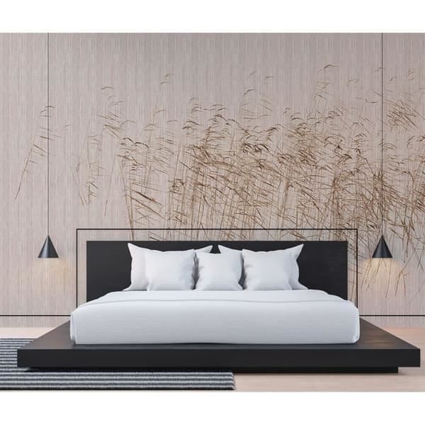 Tapet Natur M1-No.61195 Digitaltryck Brown Pink Gräs