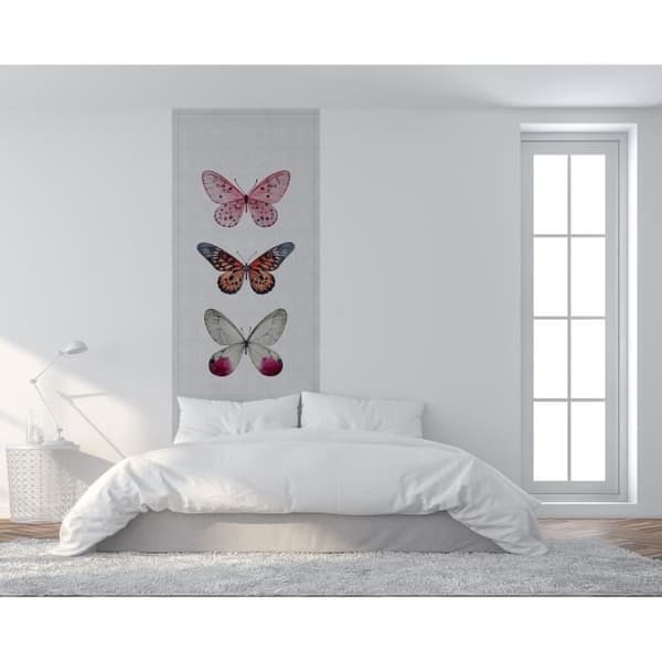 Butterfly Photo Wallpaper M1-No.60758 - Tadessi - Digitaltryck - Rosa - Vit - Djur