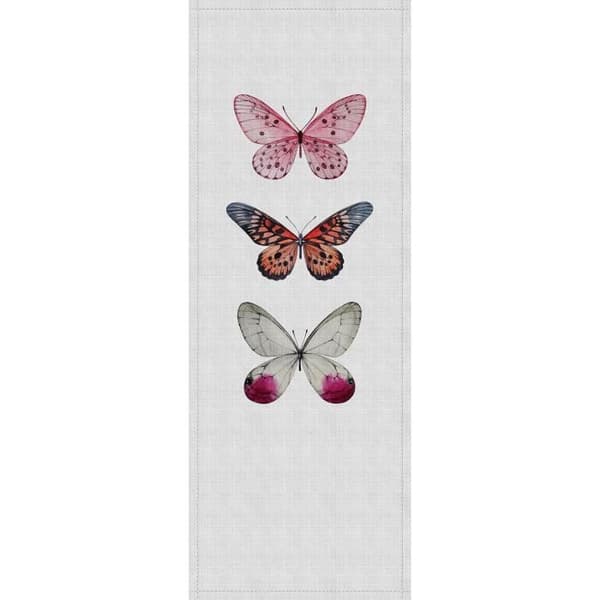 Butterfly Photo Wallpaper M1-No.60758 - Tadessi - Digitaltryck - Rosa - Vit - Djur