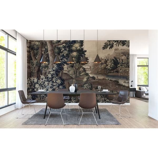 Panoramafototapet M1-No.61227 - Tadessi - Digitaltryck - Blå - Brun - Skog - Träd