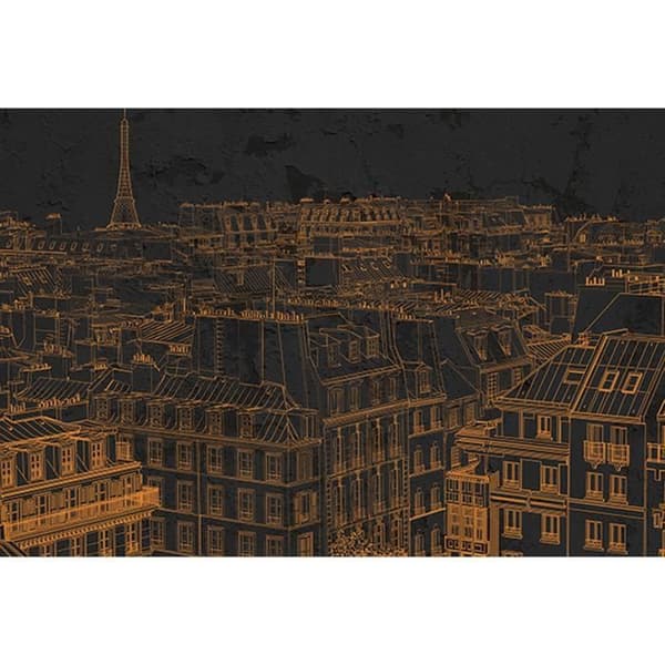 City Fototapet M1-No.60339 - Tadessi - Digitaltryck - Orange - Svart - Abstrakt