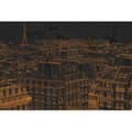 Miniatyrbild 1 av 3: City Fototapet M1-No.60339 - Tadessi - Digitaltryck - Orange - Svart - Abstrakt