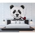 Miniatyrbild 3 av 3: Papper med djur M1-No.60193 digitaltryck blå röd grafisk