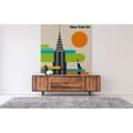 Miniatyrbild 3 av 3: New York tapet M1-No.61101 flerfärgad digitaltryck beige Skyline