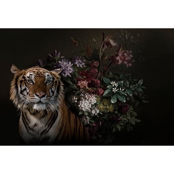 Fototapet Blommor M1-No.60711 - Tadessi - Digitaltryck - Svart - Brun - Tiger - Djur