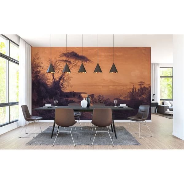 Fototapetmålning M1-No.60013 - Tadessi - Digitaltryck - Lila - Orange - Landskap
