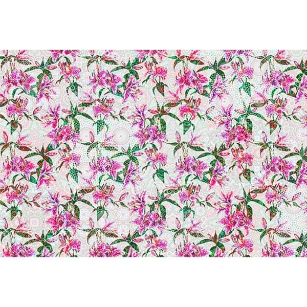 Blommor Fototapet M1-No.60645 - Tadessi - Digitaltryck - Rosa - Grön - Lily
