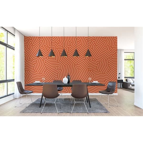 Abstrakt fototapet M1-No.61393 - Tadessi - Digitaltryck - Orange - Modernt