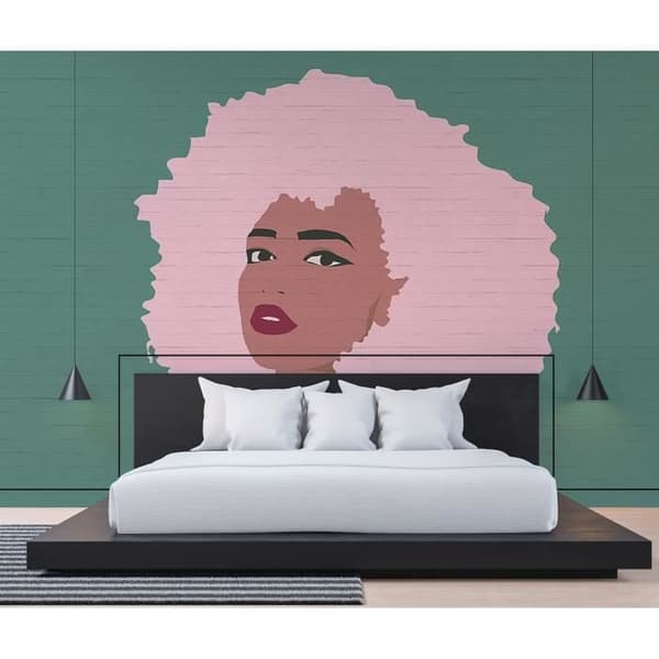 Modern Fototapet M1-No.61116 - Tadessi - Digitaltryck - Grön - Rosa