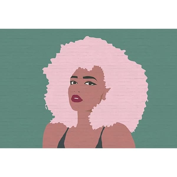 Modern Fototapet M1-No.61116 - Tadessi - Digitaltryck - Grön - Rosa