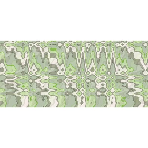 Grafiskt tapet M1-No.60332 Digitaltryck Grön Vit