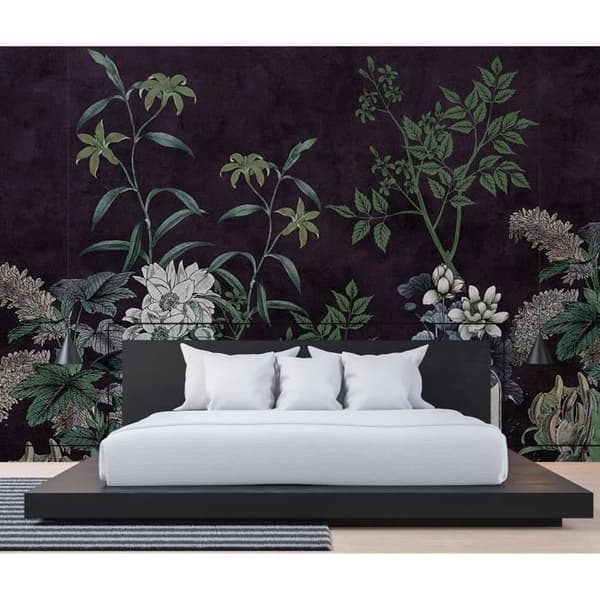 Fototapet Blommor M1-No.61156 - Tadessi - Digitaltryck - Grön - Lila - Natur
