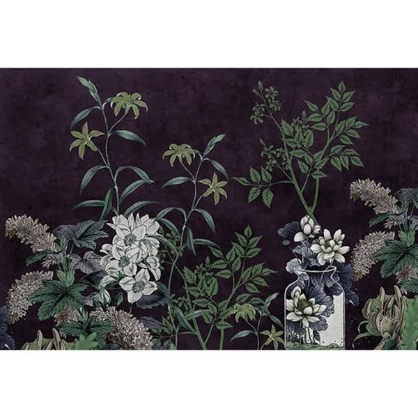 Fototapet Blommor M1-No.61156 - Tadessi - Digitaltryck - Grön - Lila - Natur