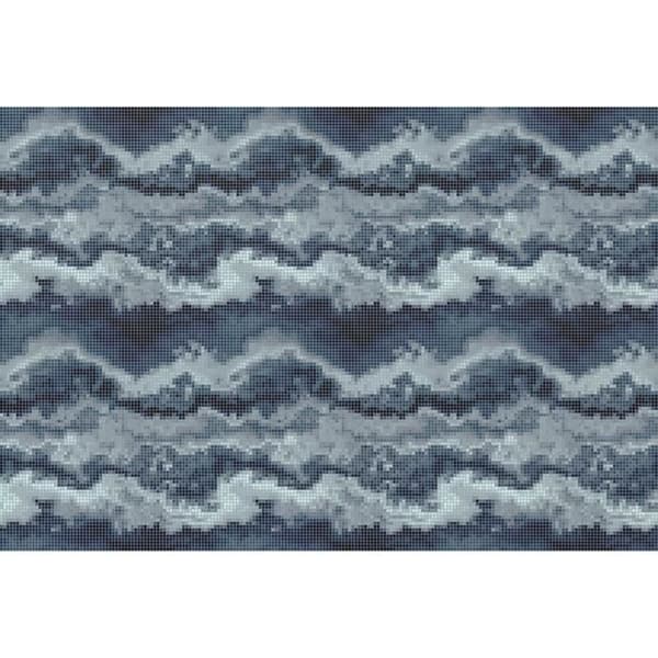Abstrakt fototapet M1-No.60888 - Tadessi - Digitaltryck - Blå - Mosaik