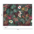 Miniatyrbild 2 av 4: Jungle Photo Wallpaper M1-No.10298 - Tadessi - Digitaltryck - Grön - Röd - Botanisk