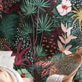 Miniatyrbild 1 av 4: Jungle Photo Wallpaper M1-No.10298 - Tadessi - Digitaltryck - Grön - Röd - Botanisk