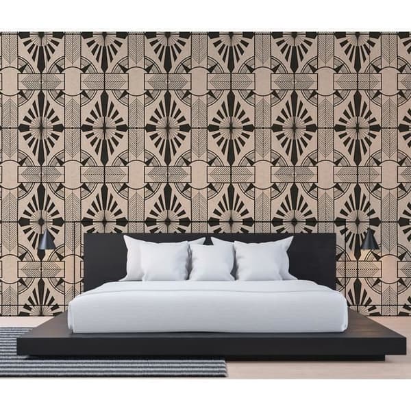 Modern fototapet M1-No.61260 - Tadessi - Digitaltryck - Beige - Svart