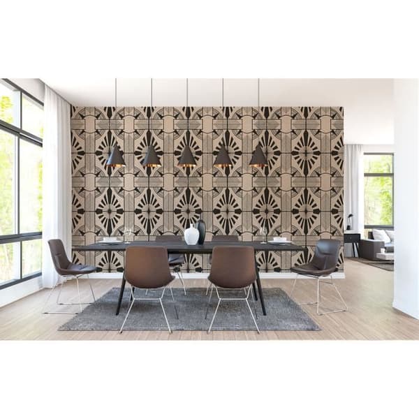 Modern fototapet M1-No.61260 - Tadessi - Digitaltryck - Beige - Svart