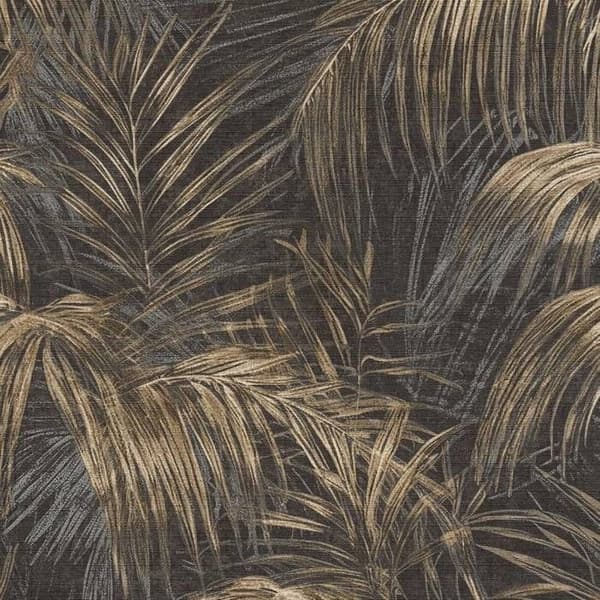 Non-woven tapet - svart - beige - Mönstrade tapeter - blommor / blommig - Michalsky 6 - A.S