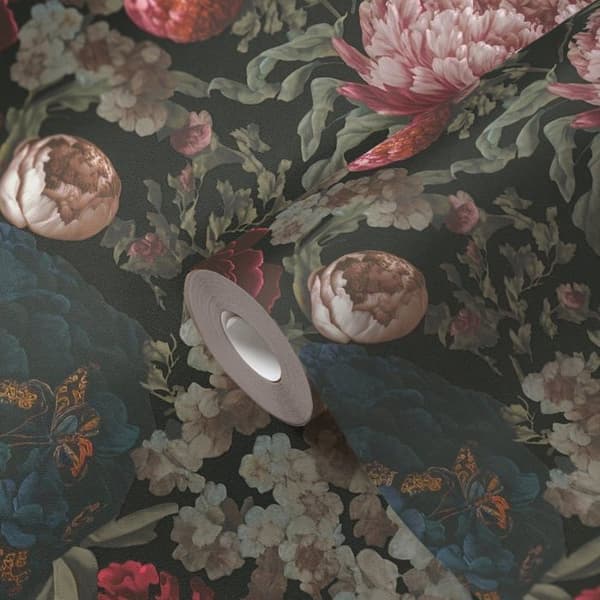 Non-woven tapeter - röd - blå - Mönstrade tapeter - blommor / blommig - Michalsky 6 - A.S