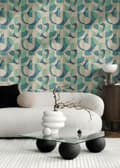 Miniatyrbild 5 av 5: Tapet non-vävt 399322 écru beige Blau blå grafisk French Affair A.S. Creation
