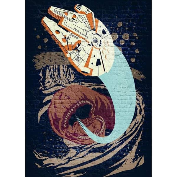 Komar Tapet Fotografi Star Wars Betong Asteroider 280 x 200 cm Non-woven
