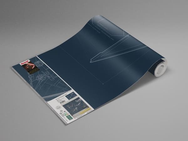 Komar Digitalt Tapet Foto Non-woven Star Wars Plan Rymdskepp 280 x 400 cm