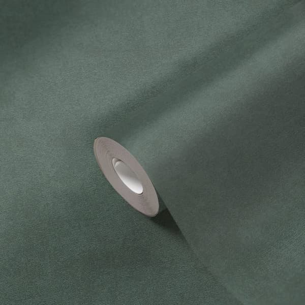 Non-woven tapet - grön - Slät / slät - French Affair - A.S