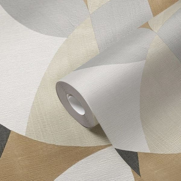 Non-woven tapet 399321 vit beige Schwarz svart grafisk French Affair A.S. Creation