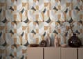 Miniatyrbild 5 av 5: Non-woven tapet 399321 vit beige Schwarz svart grafisk French Affair A.S. Creation